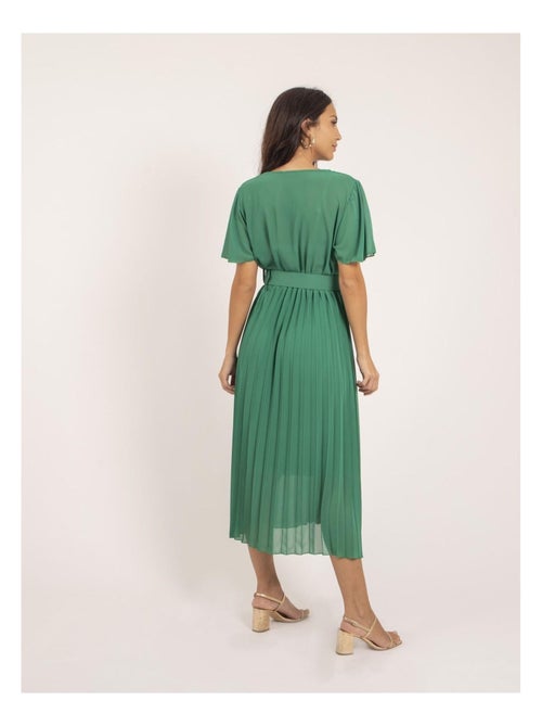 Robe midi plissée et ceinture isala - Kiabi Robe midi plissée et ceinture isala - Kiabi