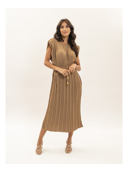 Robe midi plissée irove - Kiabi Robe midi plissée irove - Kiabi