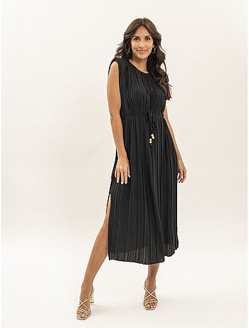 Robe midi plissée irove
