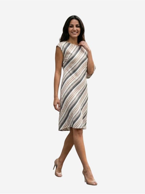 Robe midi rayée en lyocell my fashion - Kiabi
