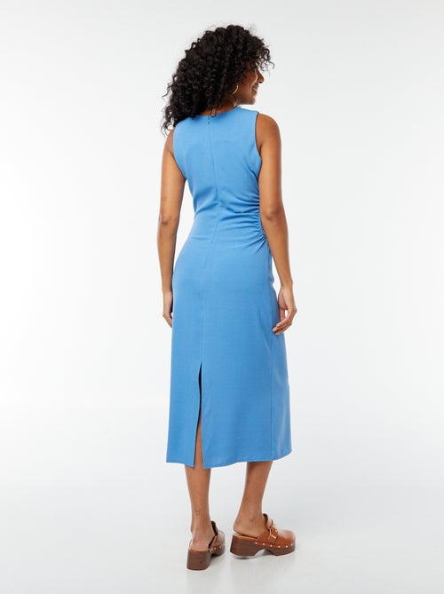 Robe midi sans manches ajourée sur le côté - Kiabi