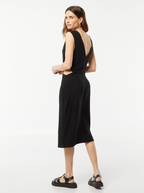 Robe midi sans manches + ouverture sur les côtés - Kiabi