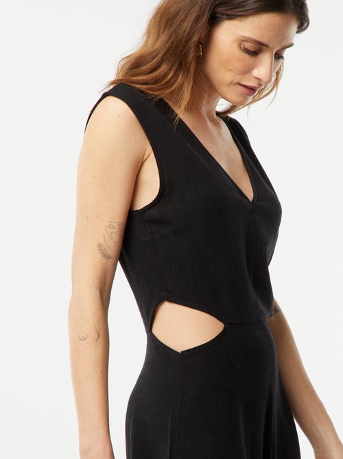 Robe midi sans manches + ouverture sur les côtés - Kiabi