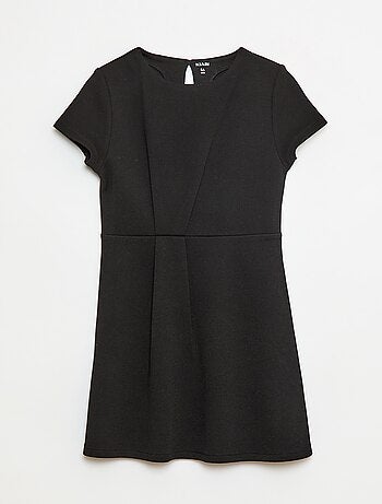 Robe Milano à la coupe évasée à manches courtes