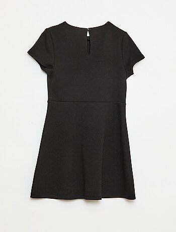 Robe Milano à la coupe évasée à manches courtes