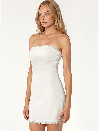 Robe mini moulante sans bretelles hiccup