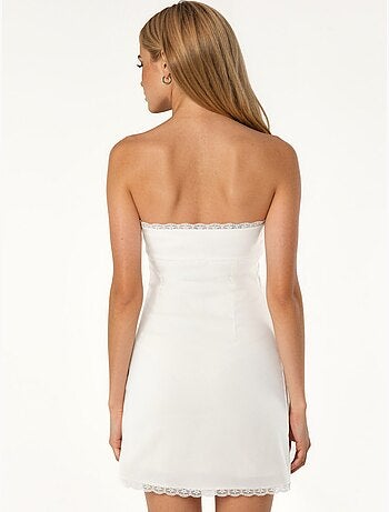Robe mini moulante sans bretelles hiccup