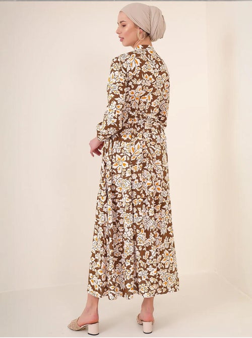 Robe modeste à col mandarin bdart - Kiabi Robe modeste à col mandarin bdart - Kiabi