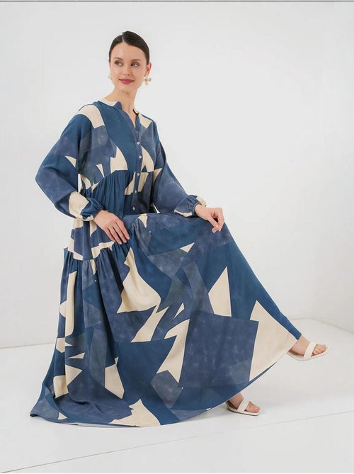 Robe modeste à motifs authentiques bdart - Kiabi