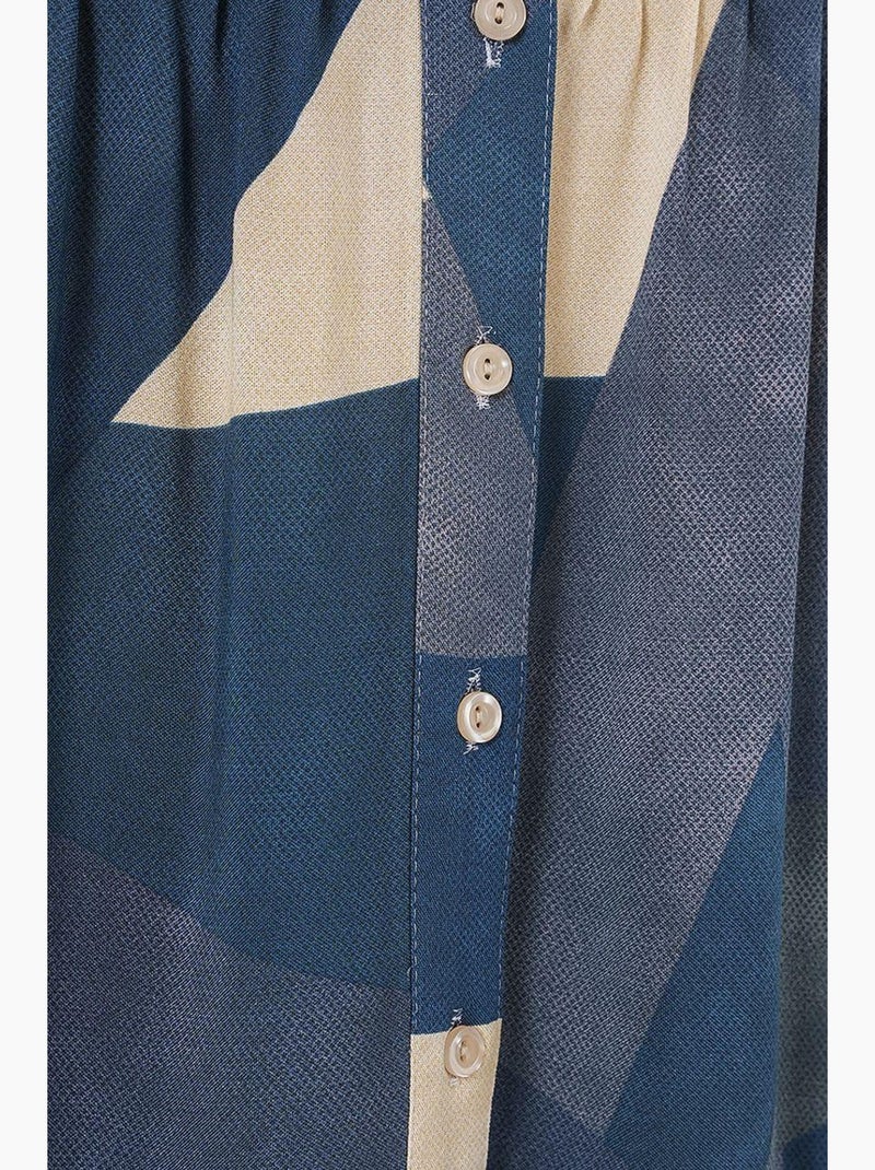 Robe modeste à motifs authentiques bdart Bleu électrique - Kiabi