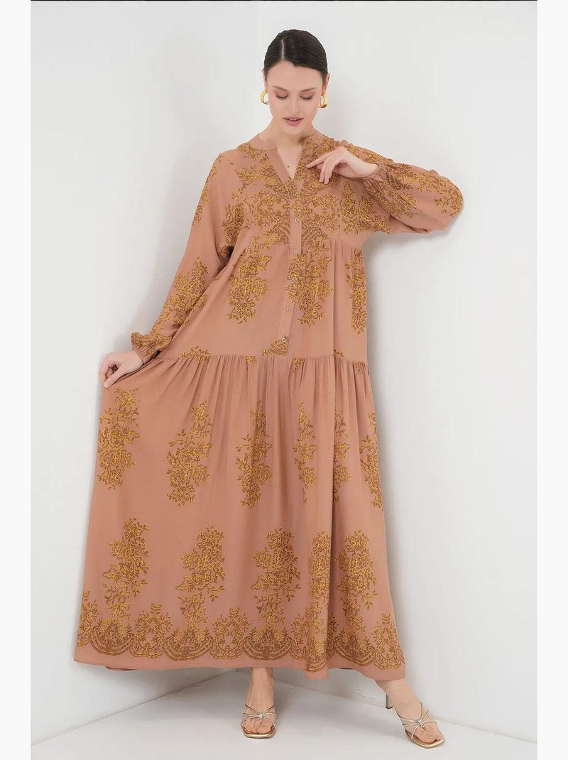 Robe modeste à motifs authentiques bdart Grège - Kiabi