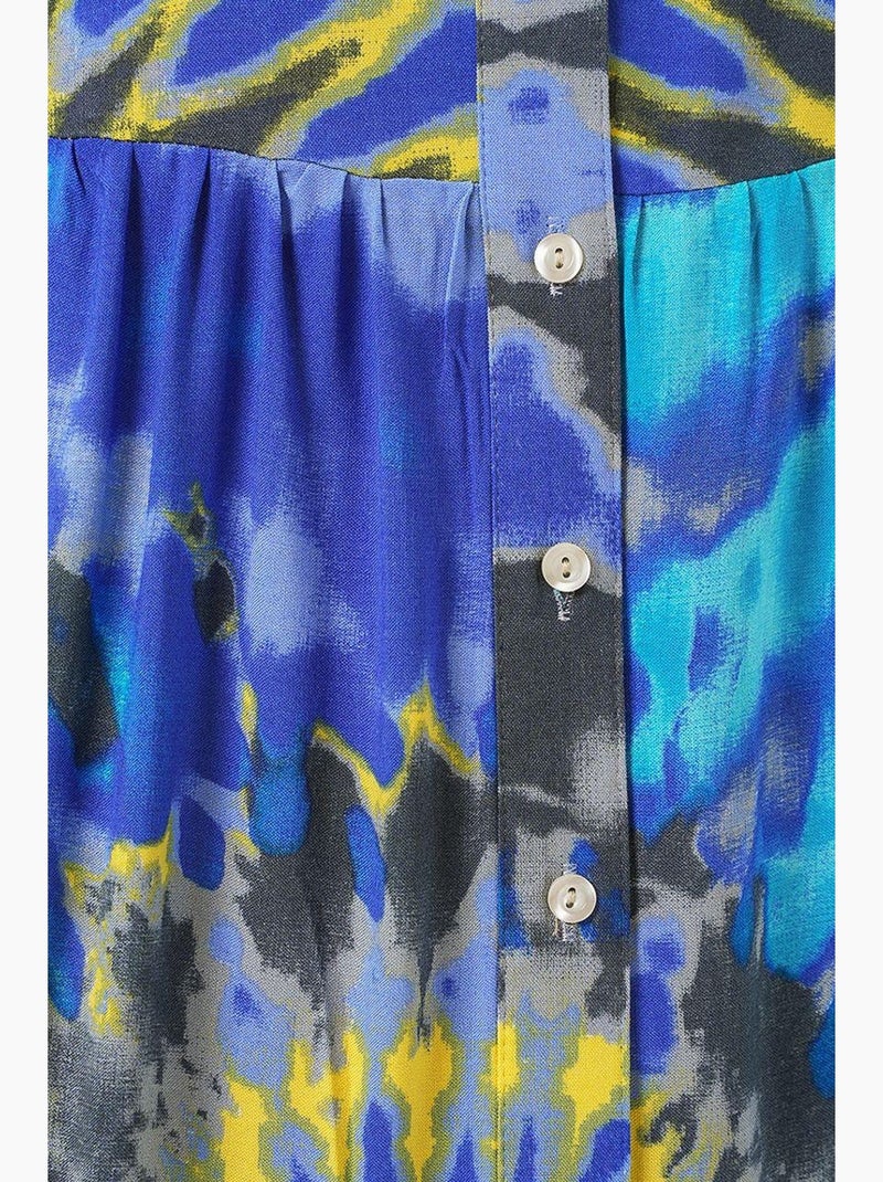 Robe modeste à motifs authentiques bdart Indigo - Kiabi