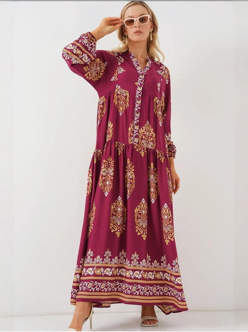 Robe modeste à motifs authentiques bdart - Kiabi Robe modeste à motifs authentiques bdart - Kiabi