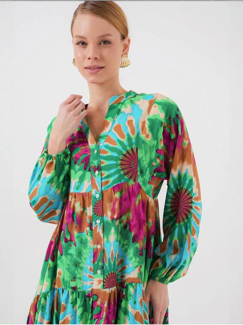 Robe modeste à motifs authentiques bdart - Kiabi Robe modeste à motifs authentiques bdart - Kiabi