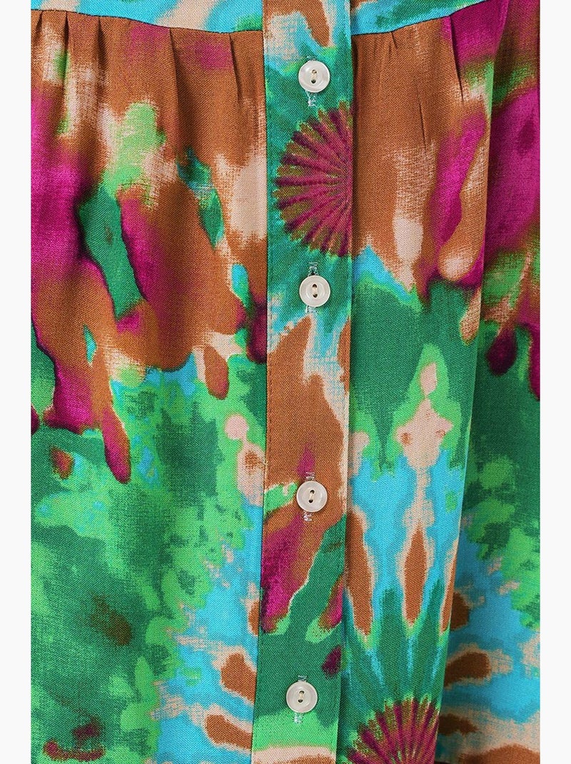 Robe modeste à motifs authentiques bdart Vert - Kiabi