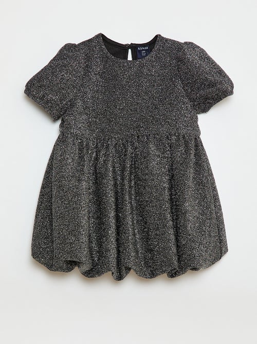 Robe pailletée forme ballon - Kiabi