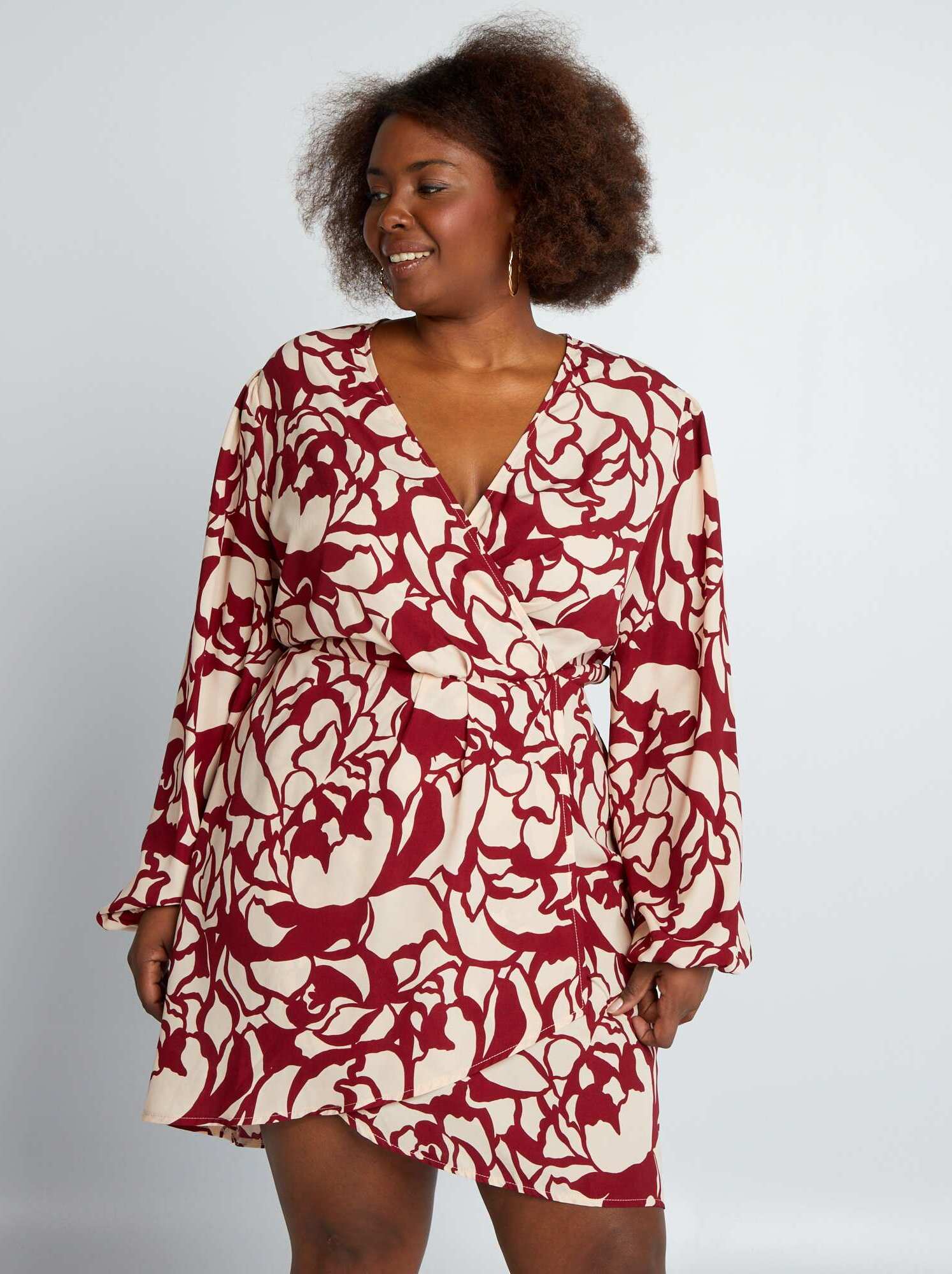 Robe rouge femme grande taille