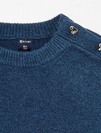 Robe pull à manches longues et col boutonné