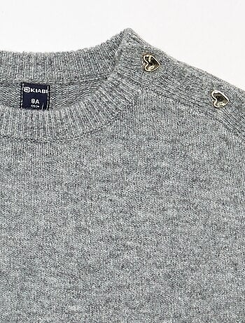 Robe pull à manches longues et col boutonné
