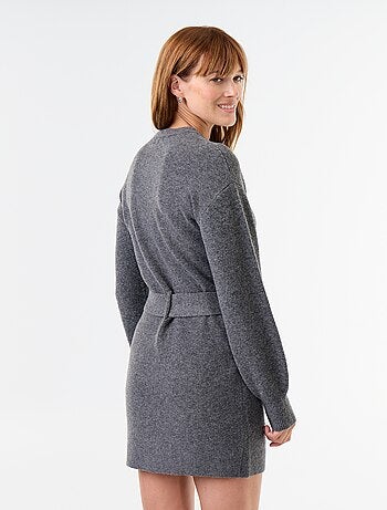 Robe pull avec ceinture