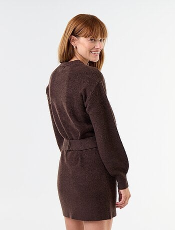 Robe pull avec ceinture