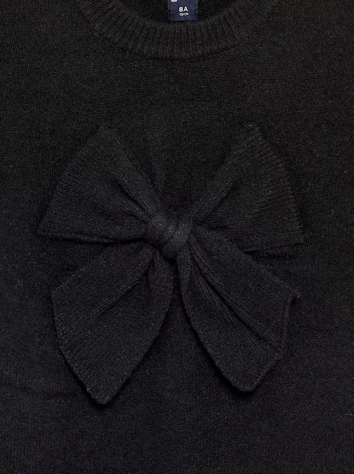 Robe pull avec grand nœud devant - Kiabi