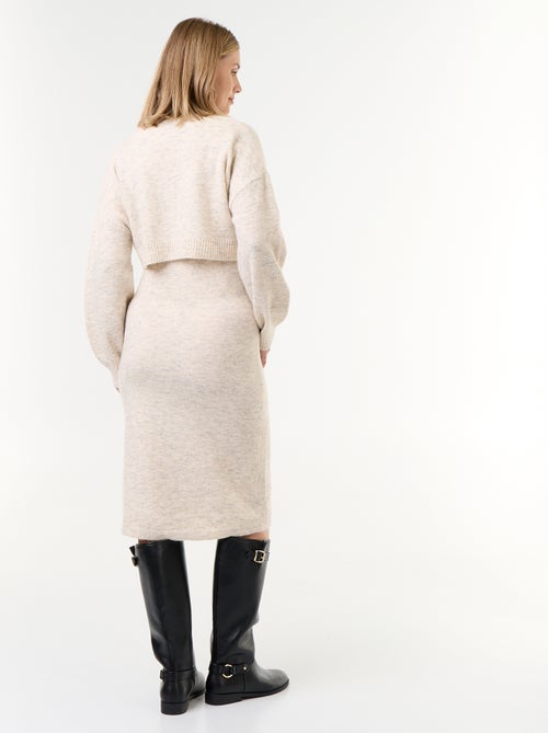 Robe pull de maternité 2-en-1 - Kiabi Robe pull de maternité 2-en-1 - Kiabi