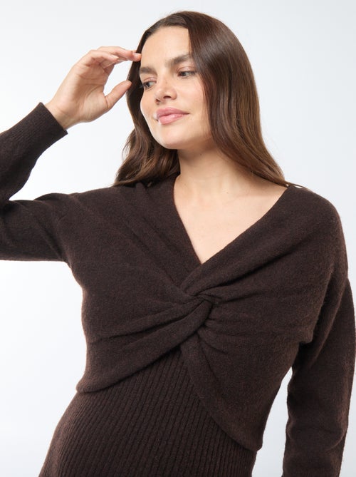 Robe pull de maternité 2-en-1 - Kiabi