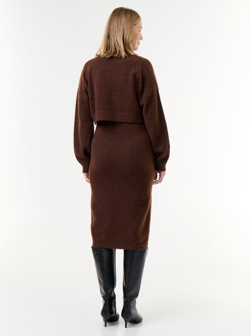 Robe pull de maternité 2-en-1 - Kiabi Robe pull de maternité 2-en-1 - Kiabi