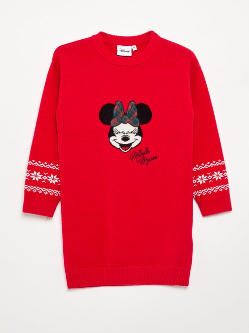 Robe pull de Noêl 'Disney' 'Minnie' - Kiabi