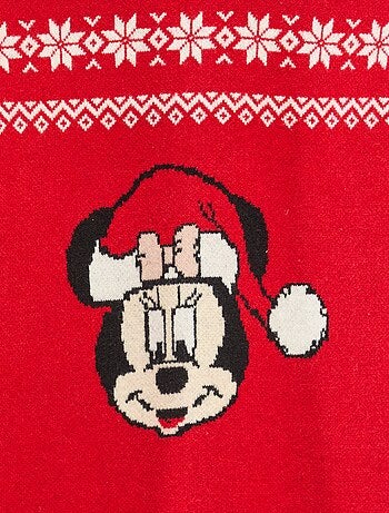 Robe pull de Noël 'Minnie' unie