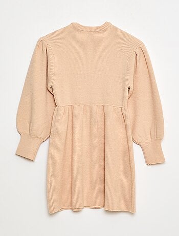 Robe pull en maille tricot douce