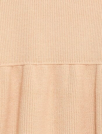 Robe pull en maille tricot douce