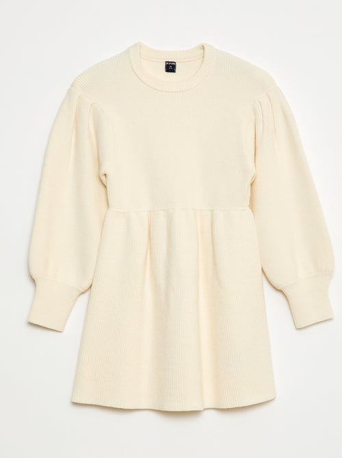 Robe pull en maille tricot douce - Kiabi