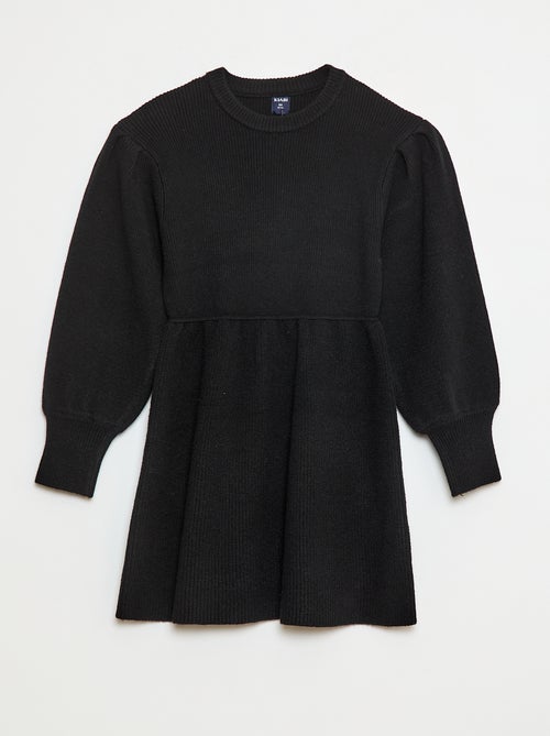 Robe pull en maille tricot douce - Kiabi
