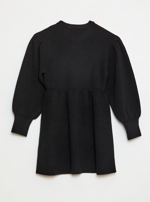 Robe pull en maille tricot douce - Kiabi