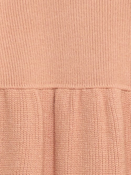 Robe pull en maille tricot douce - Kiabi