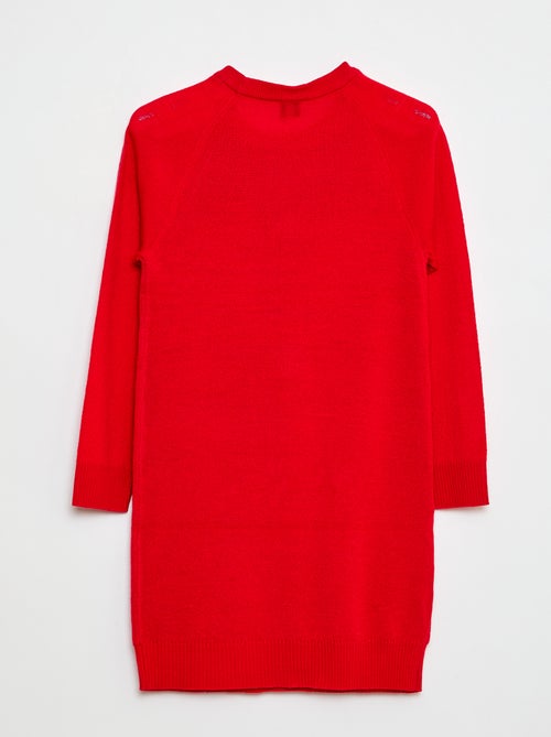 Robe pull en maille tricot 'Noël' - Kiabi
