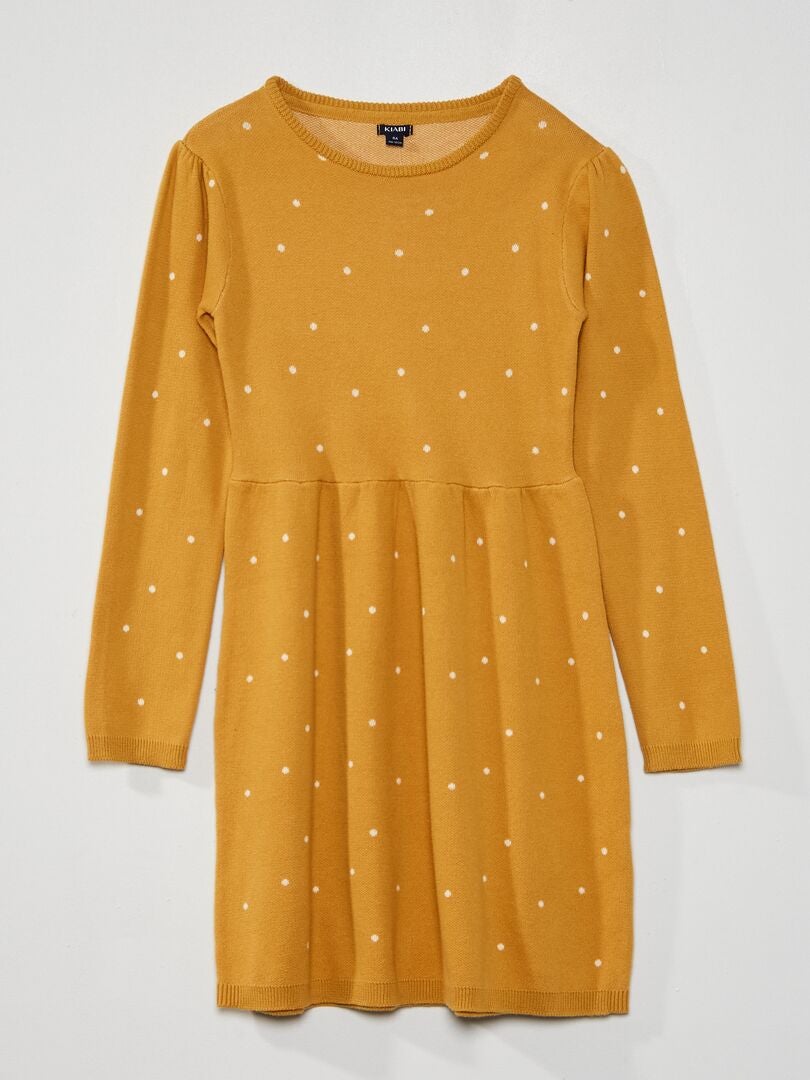 Robe a pois online jaune