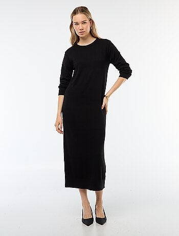 Robe pull longue à manches longues