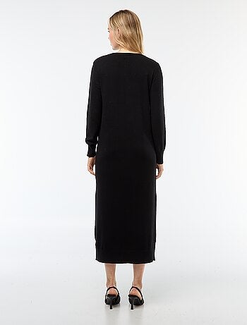Robe pull longue à manches longues