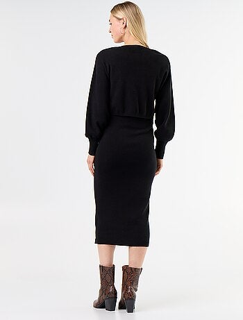Robe pull maternité 2-en-1