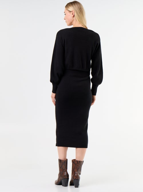 Robe pull maternité 2-en-1 - Kiabi
