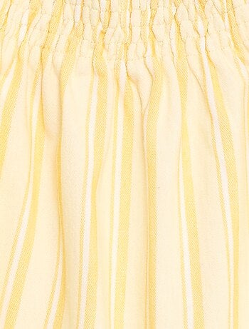 Robe rayée à bretelles