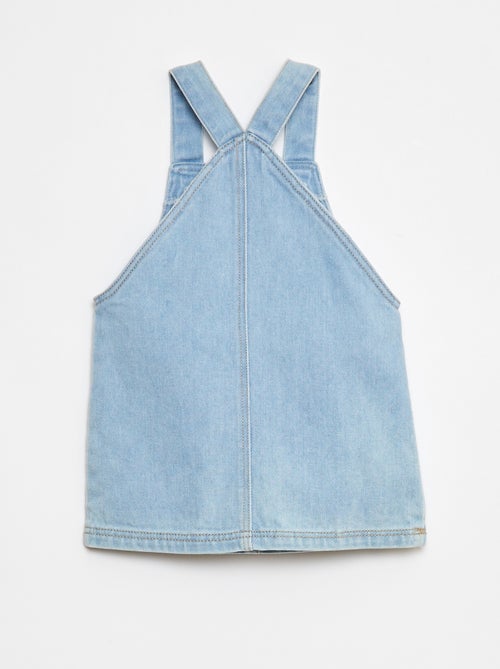 Robe salopette avec broderies - Kiabi