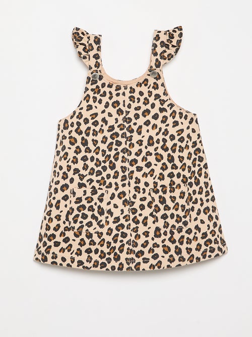 Robe salopette avec imprimé 'léopard' - Kiabi Robe salopette avec imprimé 'léopard' - Kiabi