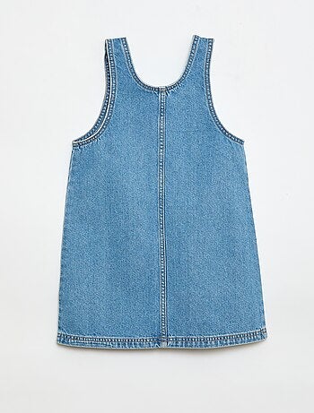 Robe salopette courte en jean
