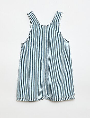 Robe salopette courte en jean