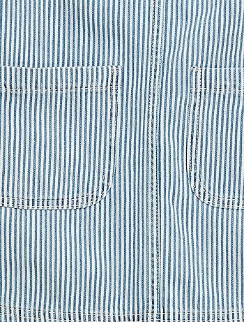 Robe salopette courte en jean