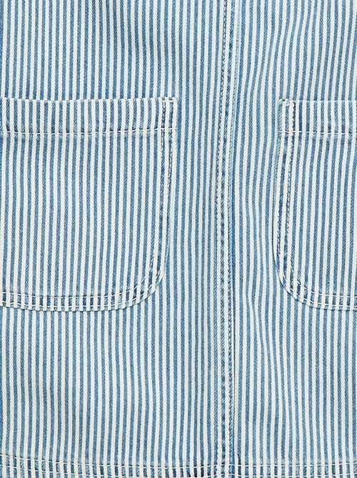 Robe salopette courte en jean - Kiabi